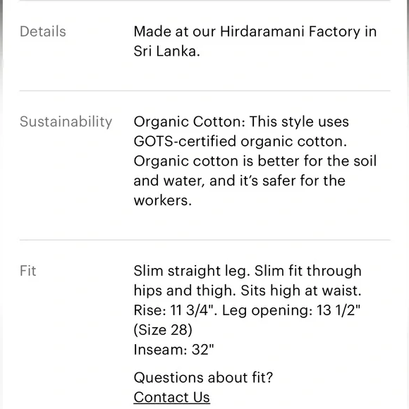 NWT Everlane Cheeky Split-Hem jean - Picture 4 of 5